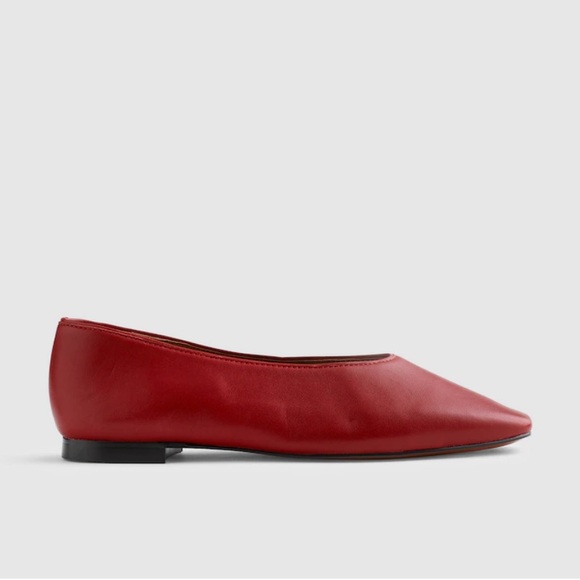 Madewell Shoes 10.5 Mylie Ballet Flat Red - Picture 3 of 13